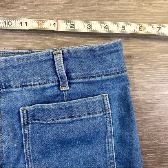 Lauren Conrad High Rise Denim Shorts Size 16 Light Wash Casual Pocket Front - Picture 5 of 10